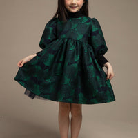 JACQUARD BALLOON DRESS