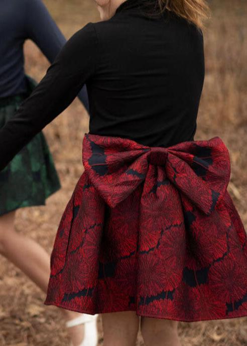 JACQUARD BALLOON SKIRT