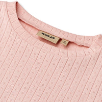 IRENE POINTELLE TEE - ROSE