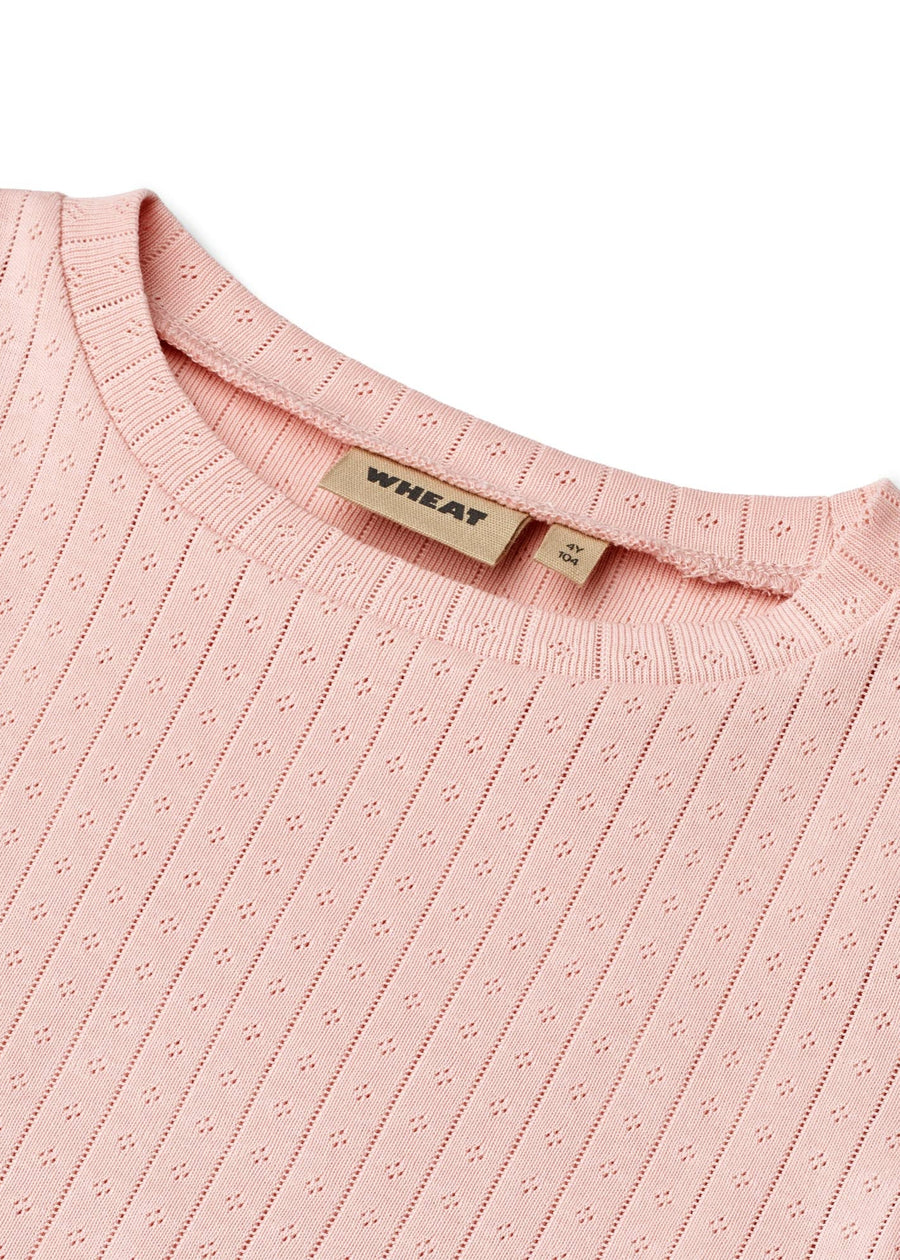 IRENE POINTELLE TEE - ROSE