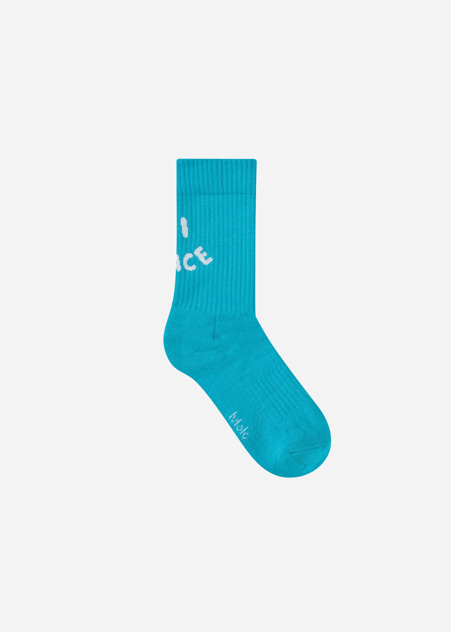 NORMAN SOCKS - 2 PACK - WHITE/BLUE