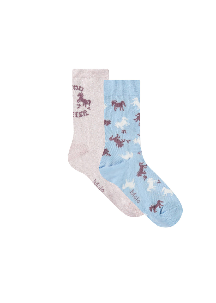 NOMI SOCKS - 2 PACK - CHARLOTTE PINK