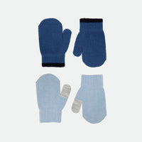 KENNY BABY MITTENS - DUSTY BLUE