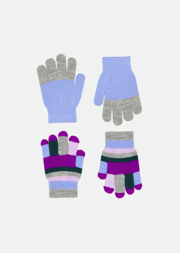 KEI KNIT GLOVES - BLUE MIST