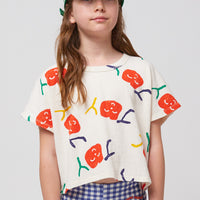 SMILING CROPPED T-SHIRT