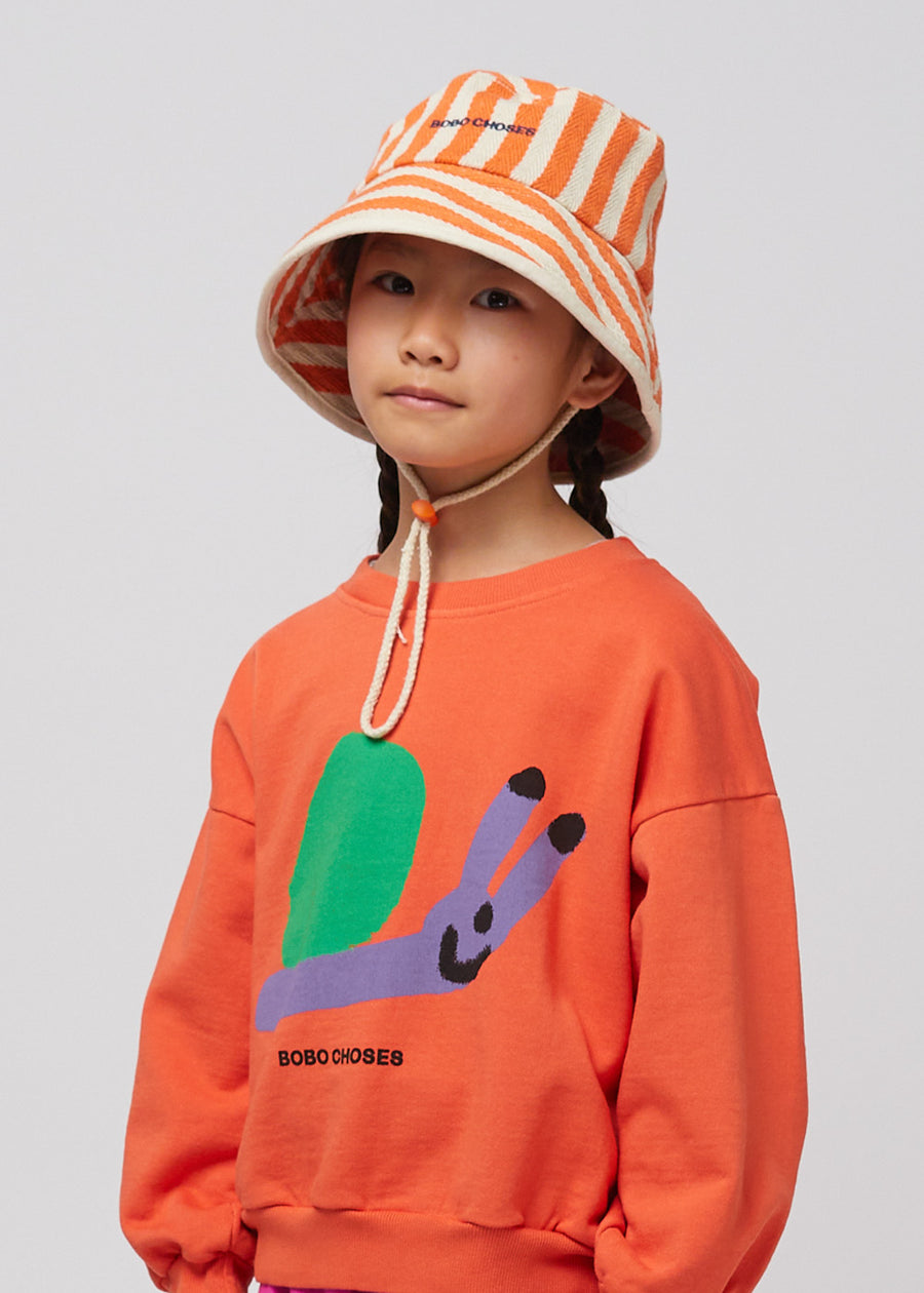 BOBO CHOSES STRIPED BUCKET HAT