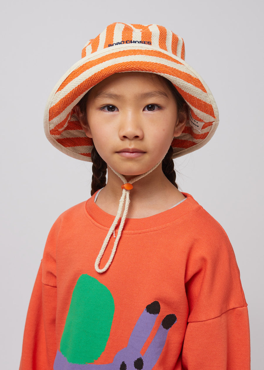 BOBO CHOSES STRIPED BUCKET HAT