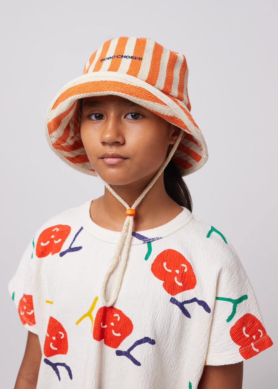 BOBO CHOSES STRIPED BUCKET HAT