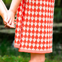 ARGYLE TIE-STRAP DRESS