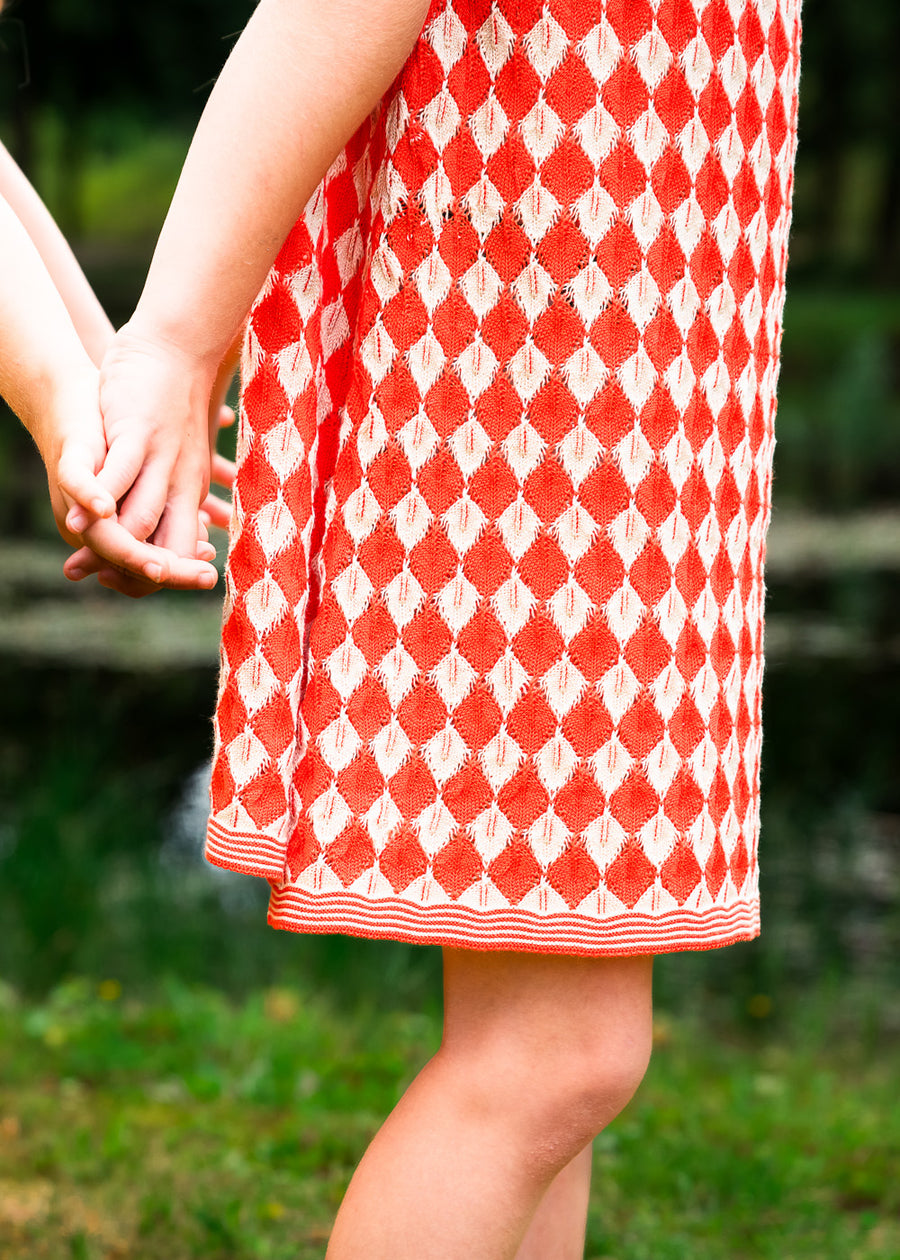 ARGYLE TIE-STRAP DRESS