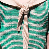 TIED COLLAR TOP