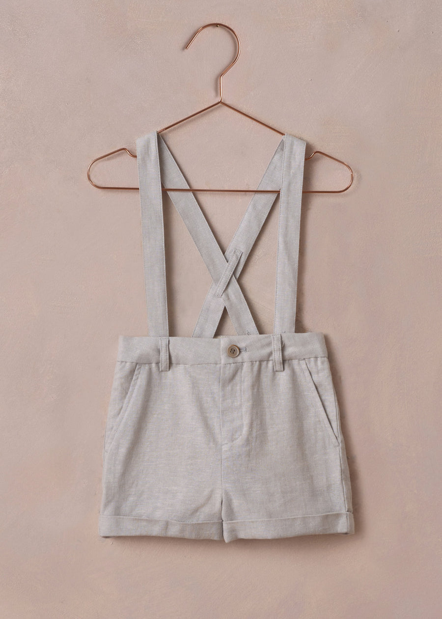 SUSPENDER SHORTS - POWDER BLUE