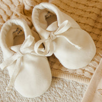 JERSEY BABY BOOTIES - IVORY