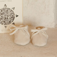 JERSEY BABY BOOTIES - IVORY