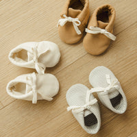 JERSEY BABY BOOTIES - IVORY