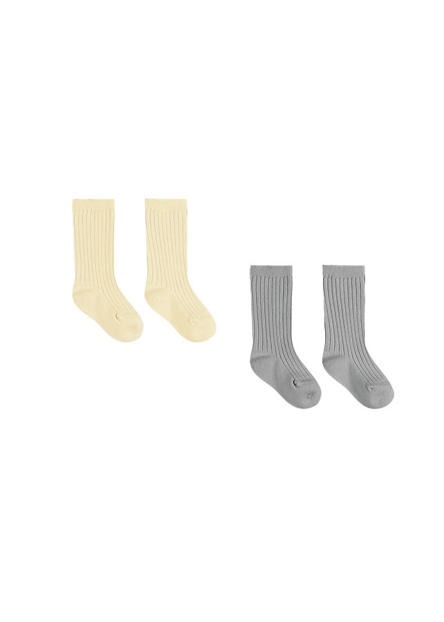 SOCK SET - 2 PACK - YELLOW/BLUE