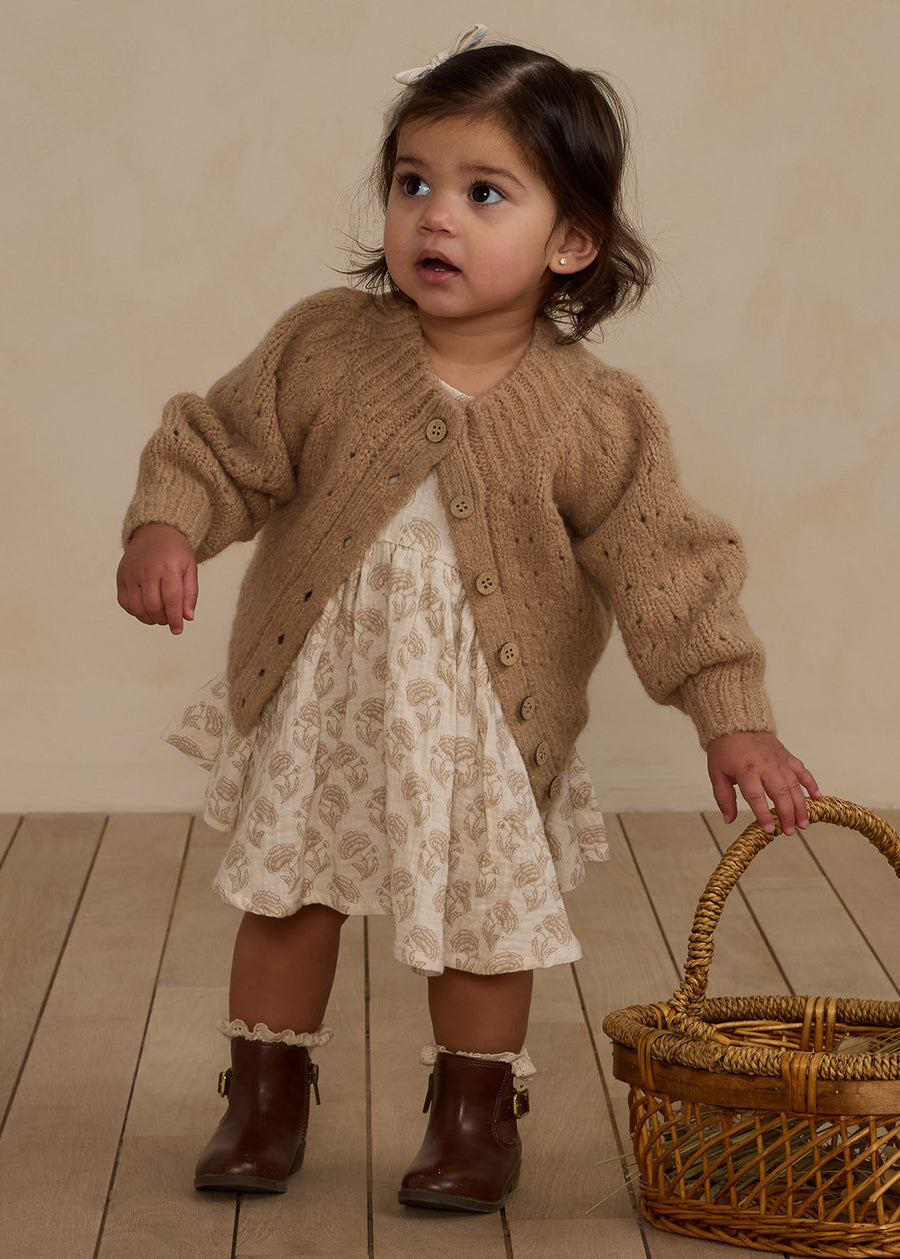 TULIP CARDIGAN - SAND