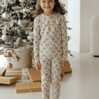 HOLIDAY FLORAL PAJAMA SET