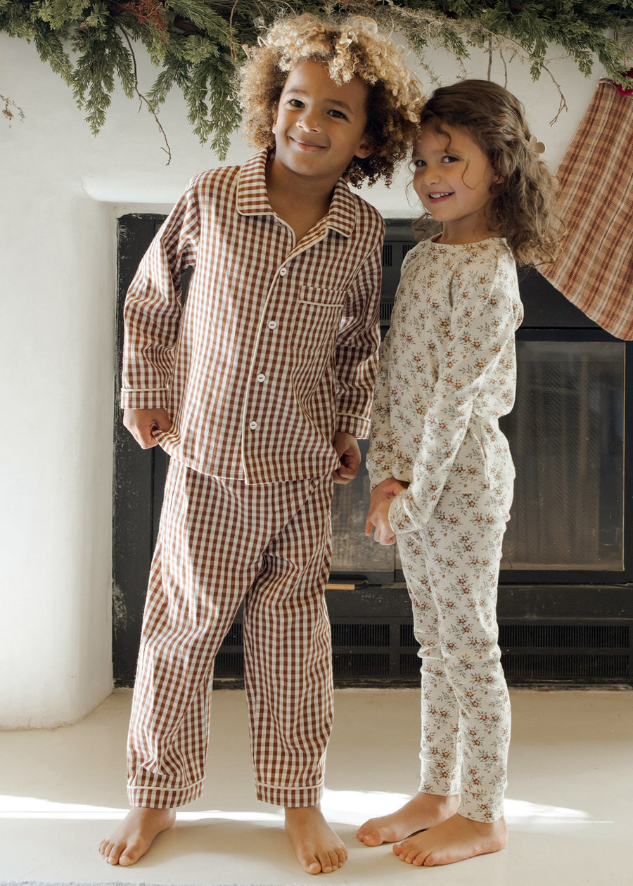 HOLIDAY FLORAL PAJAMA SET