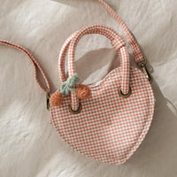 GINGHAM HEART PURSE