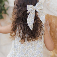 OVERSIZED BOW HAIRCLIP - IVORY BLOOM