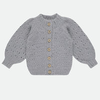 TULIP CARDIGAN - DUSTY BLUE