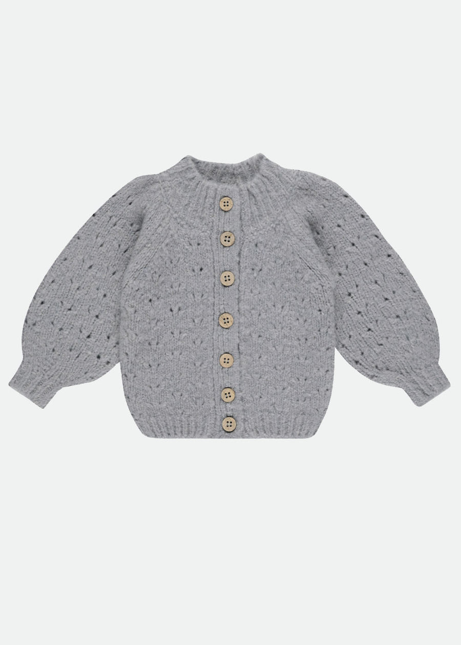 TULIP CARDIGAN - DUSTY BLUE