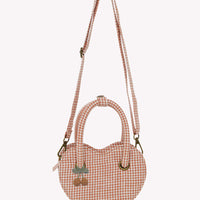 GINGHAM HEART PURSE