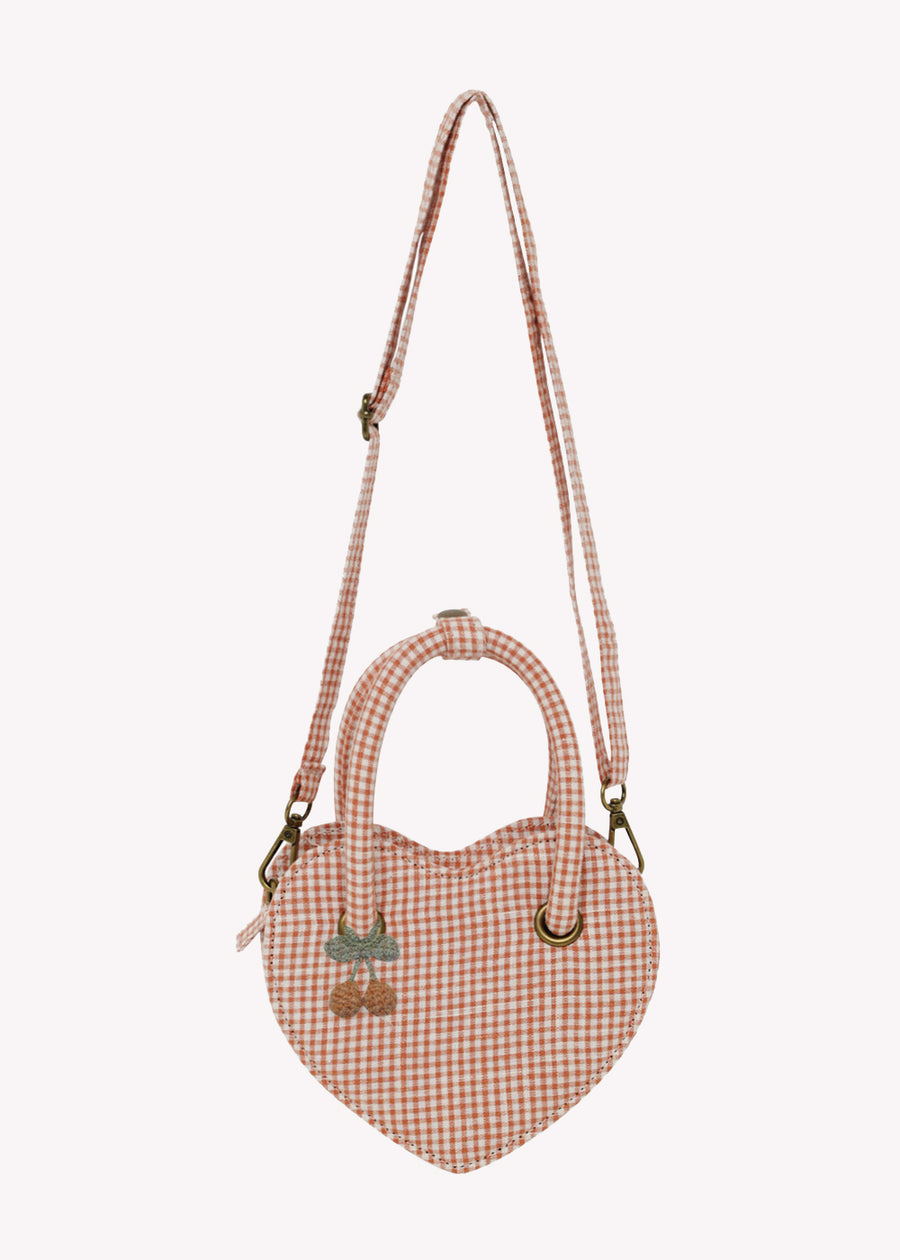 GINGHAM HEART PURSE