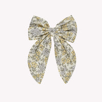 OVERSIZED BOW HAIRCLIP - IVORY BLOOM