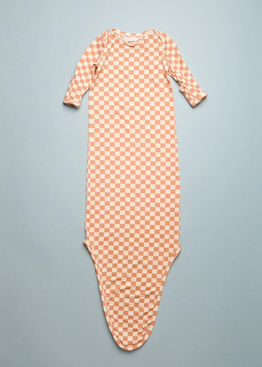 CHECKERED SLEEPER GOWN