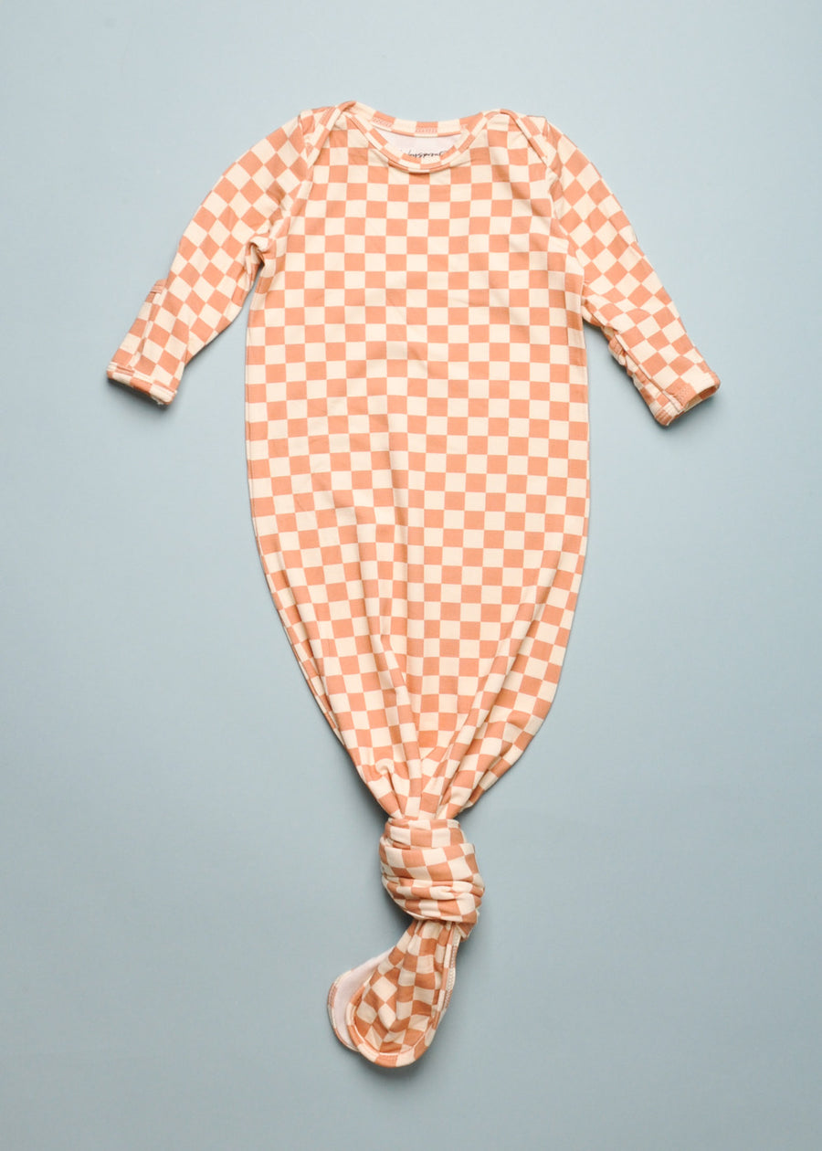 CHECKERED SLEEPER GOWN