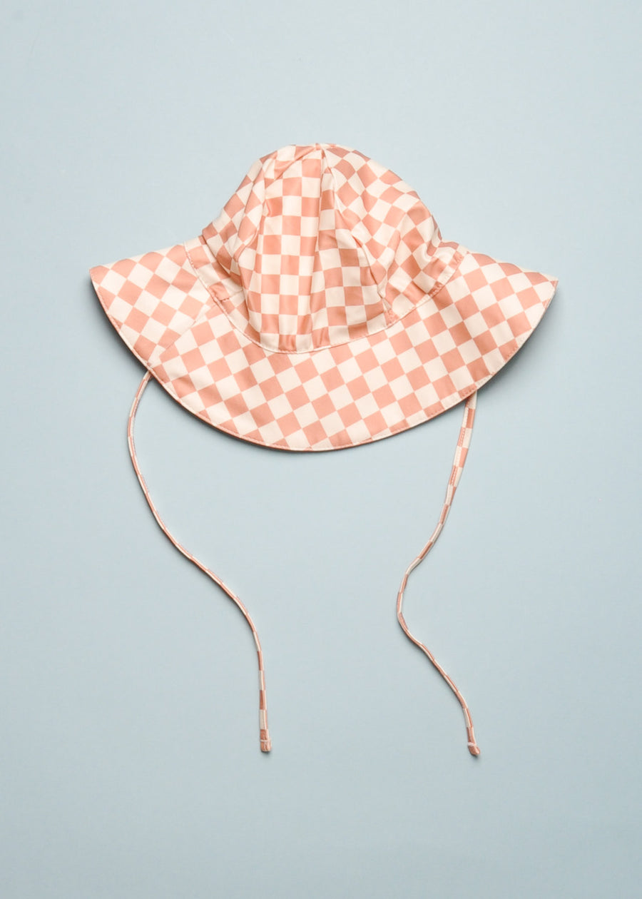 CHECKERED SWIM HAT