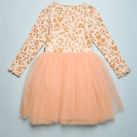 VINTAGE FLOWER TUTU DRESS - YOYO BEIGE