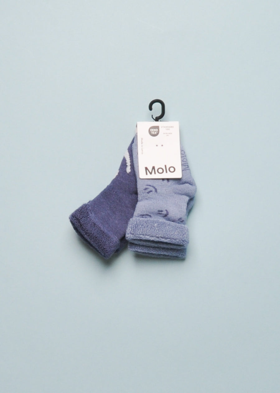 NODDA SOCK - 2 PACK - DUSTY BLUE