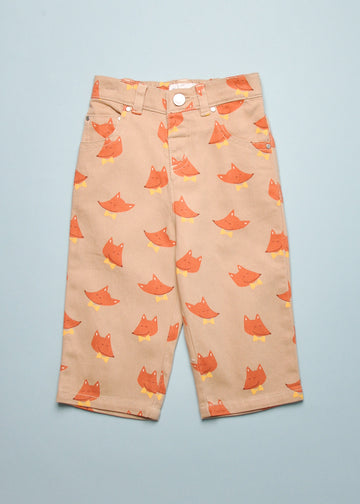 FOX PRINT PANTS