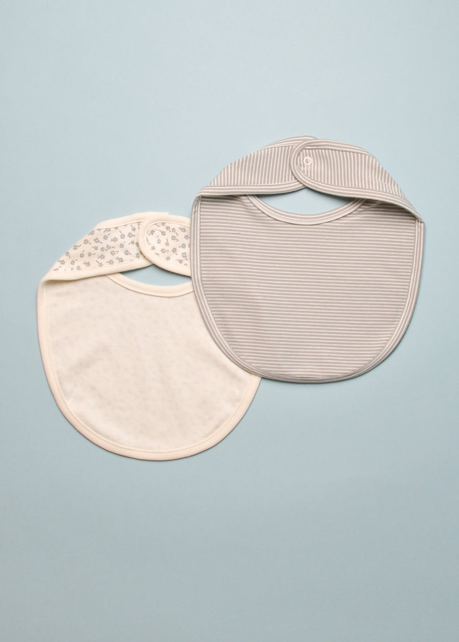 JERSEY SNAP BIB - 2 PACK