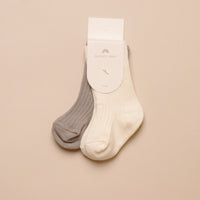 SOCKS SET - 2 PACK - IVORY/DUSTY BLUE