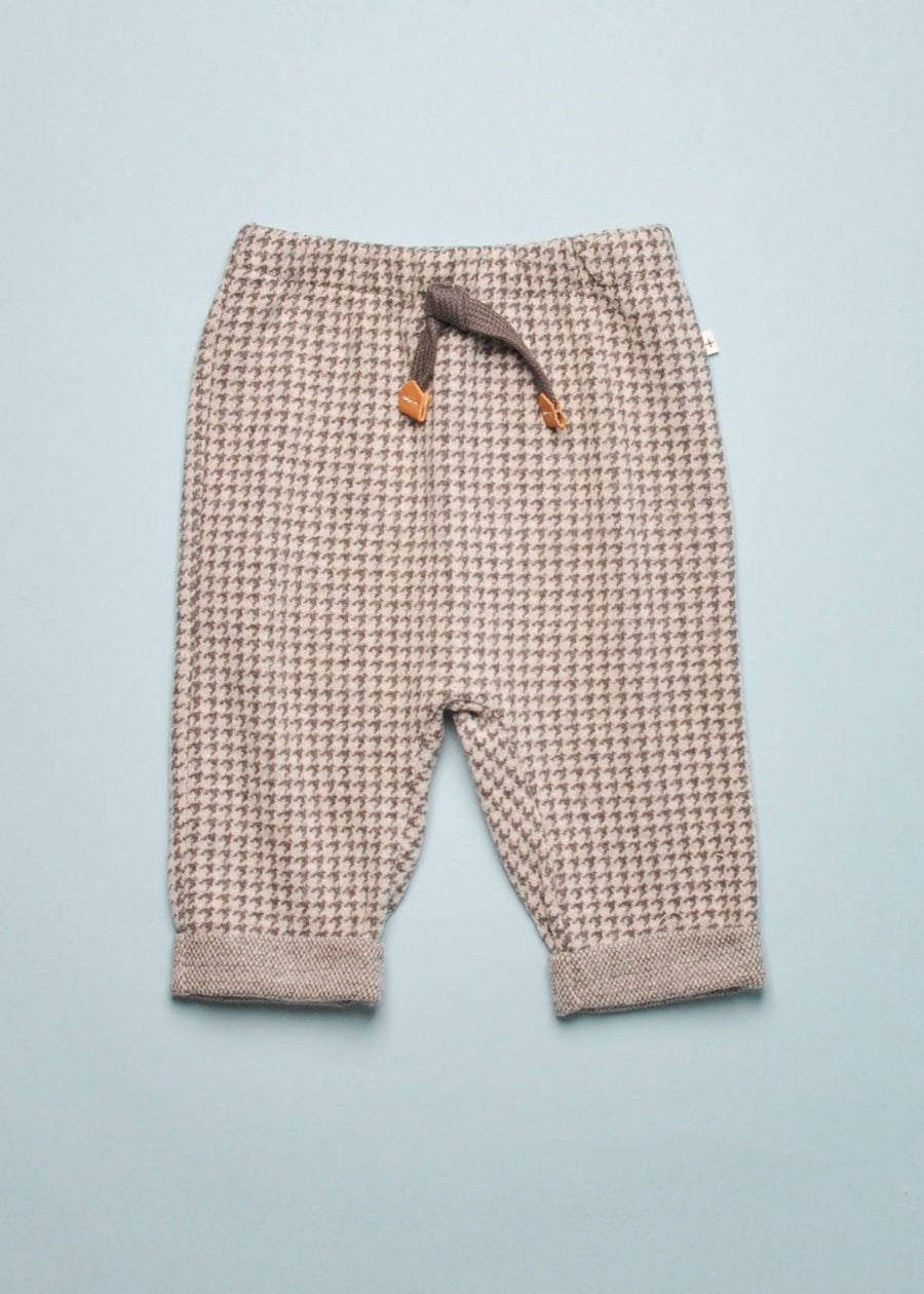 SEBASTIA HERRINGBONE PANT - GREY