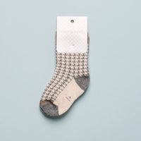 ARNAU HERRINGBONE SOCKS - OATMEAL