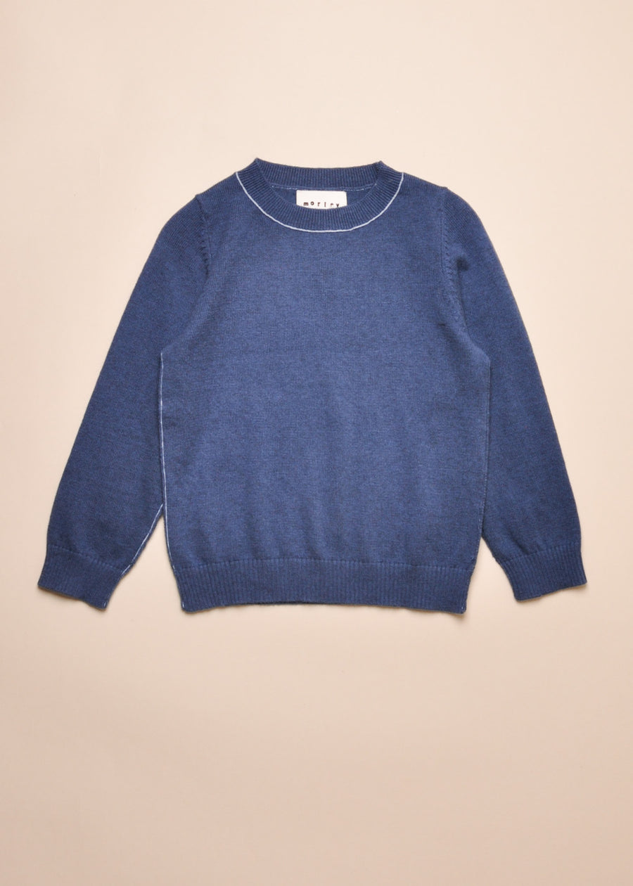 TOBI SWEATER - CLEAN DENIM