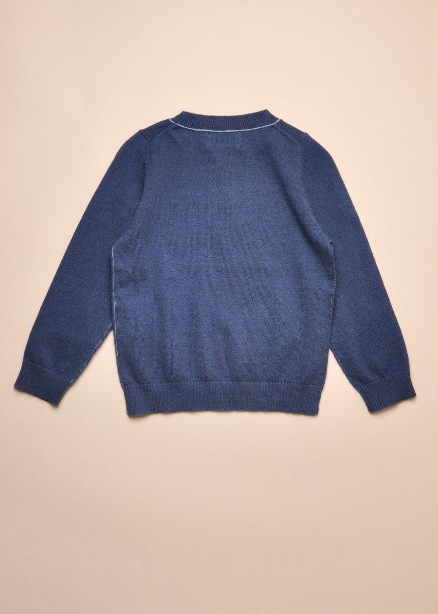 TOBI SWEATER - CLEAN DENIM