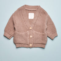 CHUNKY KNIT POCKET CARDIGAN