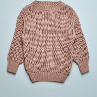 CHUNKY KNIT SWEATER - TAUPE