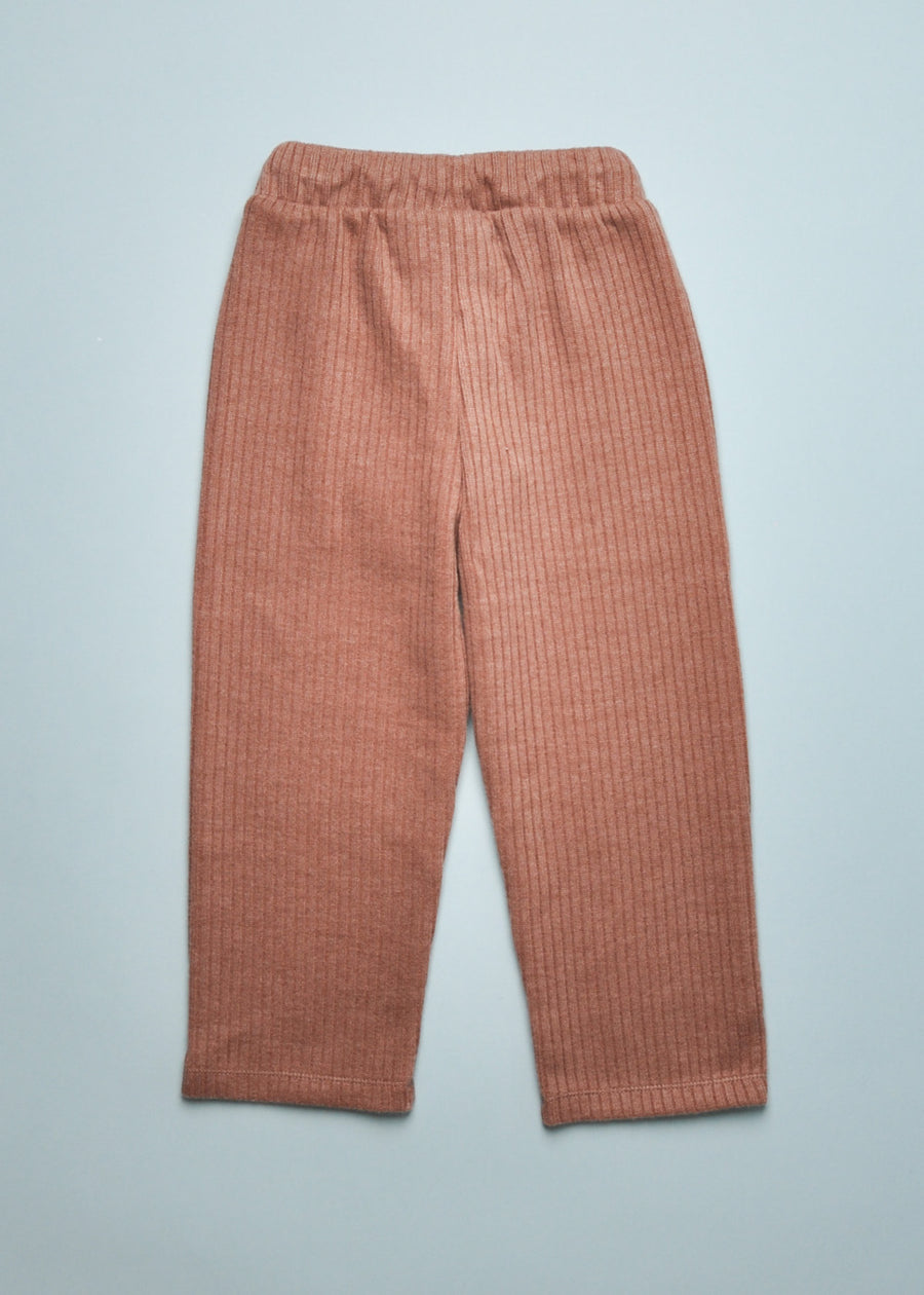 RIB KNIT TROUSERS