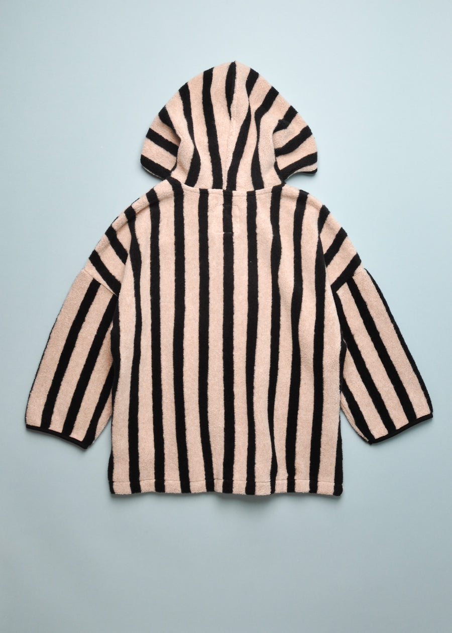 PLUSH STRIPE BABY JACKET