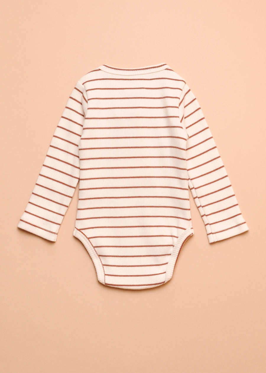 RIBBED STRIPE ONESIE