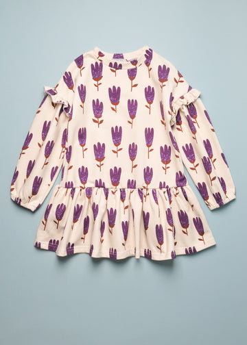 VIOLET TULIPS DRESS