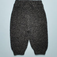 FUZZY BOXY LOUNGE PANTS - BLACK MELANGE