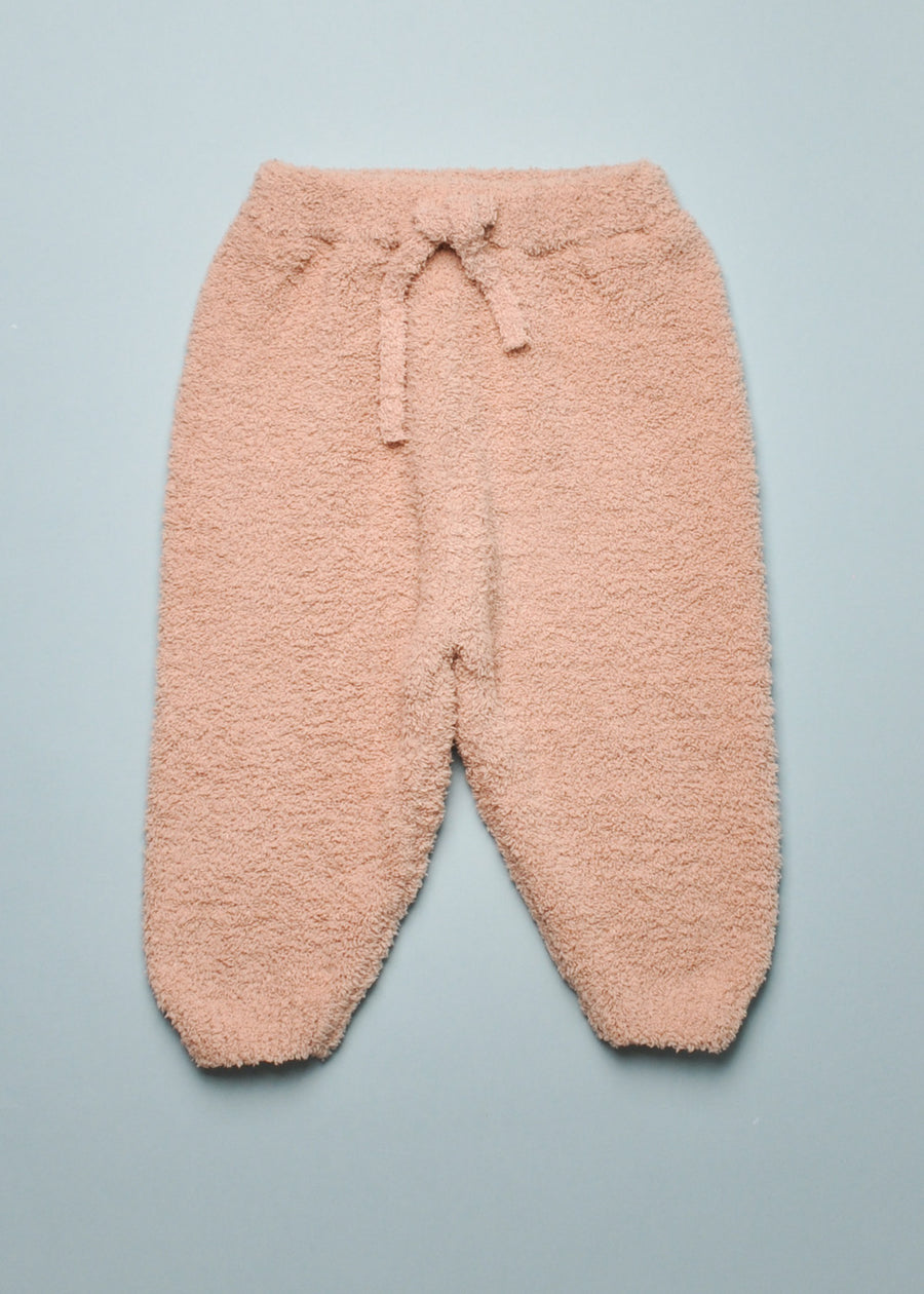 FUZZY BOXY LOUNGE PANTS - PECAN